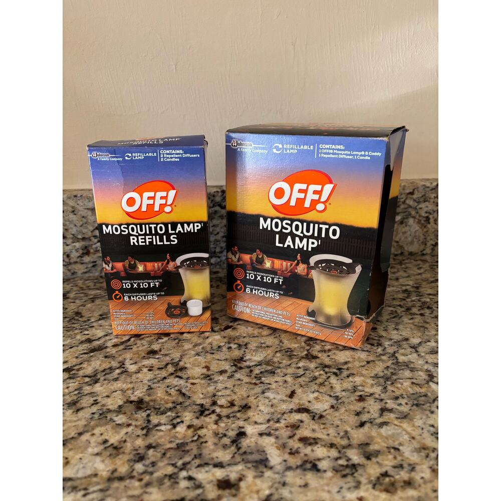 OFF! Mosquito Lamp & 2 Refills Packets Repellant